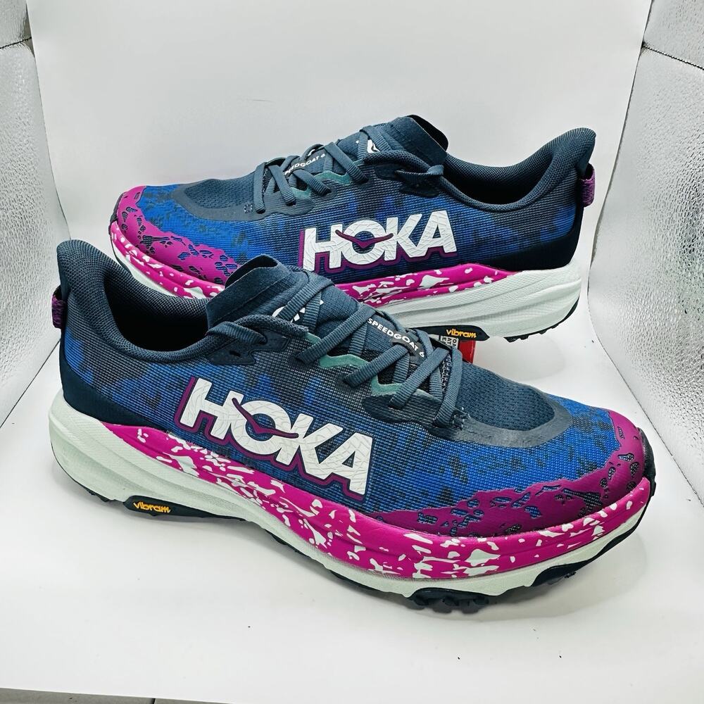 Hoka One One Men's Speedgoat 6 Running Sneaker Blue Shoes, Size 10 D(M) US